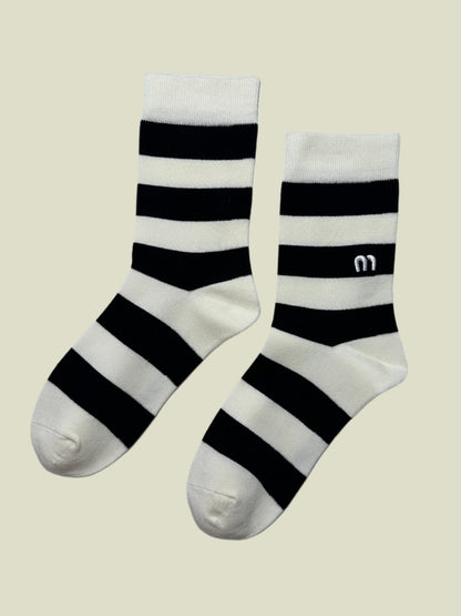 Bold Stripe Modal women's Crew Socks