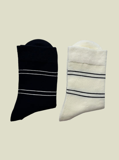 Classic Striped Modal Women's Crew Socks