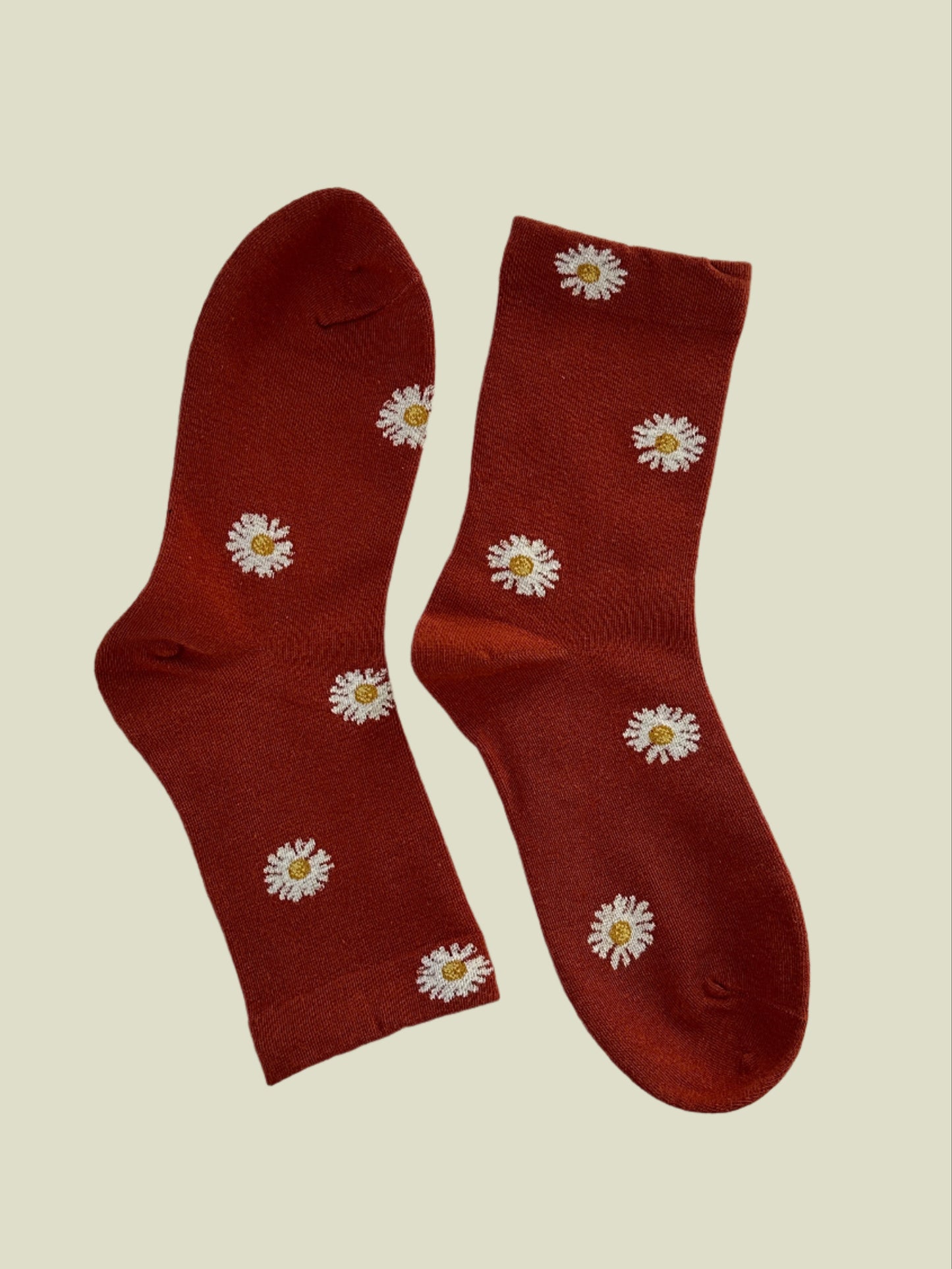 Sunny Daisy Socks Crew Women's Socks