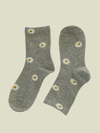 Sunny Daisy Socks Crew Women's Socks