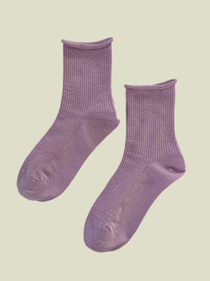 Rainbow Series Women's Crew Socks - Lavender Glow