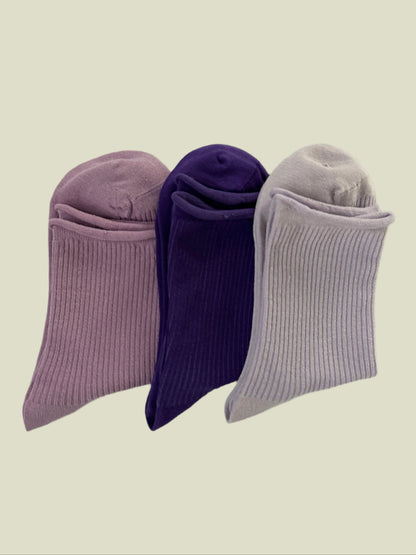 Rainbow Series Women's Crew Socks - Lavender Glow