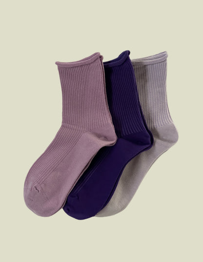 Rainbow Series Women's Crew Socks - Lavender Glow