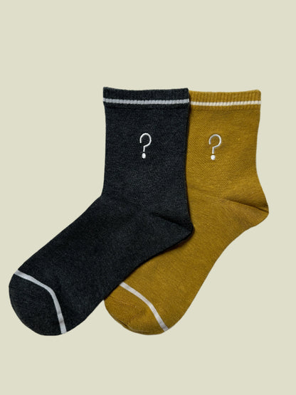 Minimalist ? Embroidered Crew Socks