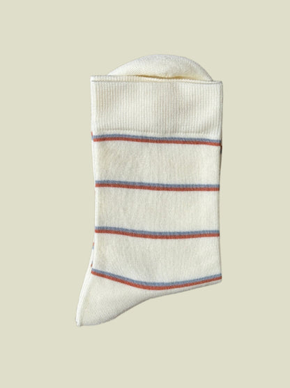 Retro Stripe Modal Women's Crew Socks