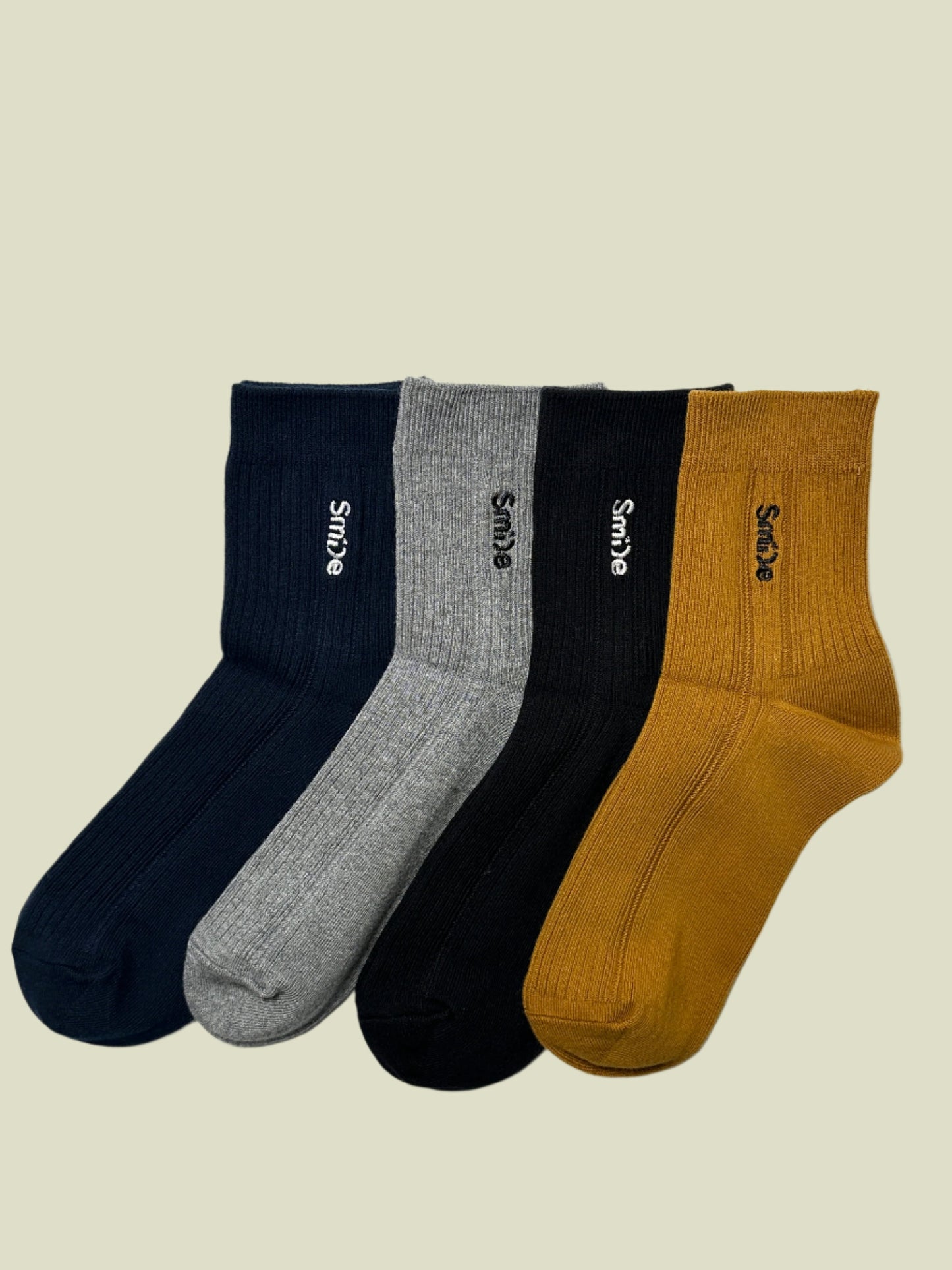 Men's Crew Combed Cotton Socks - Soft & Sweat-Absorbing